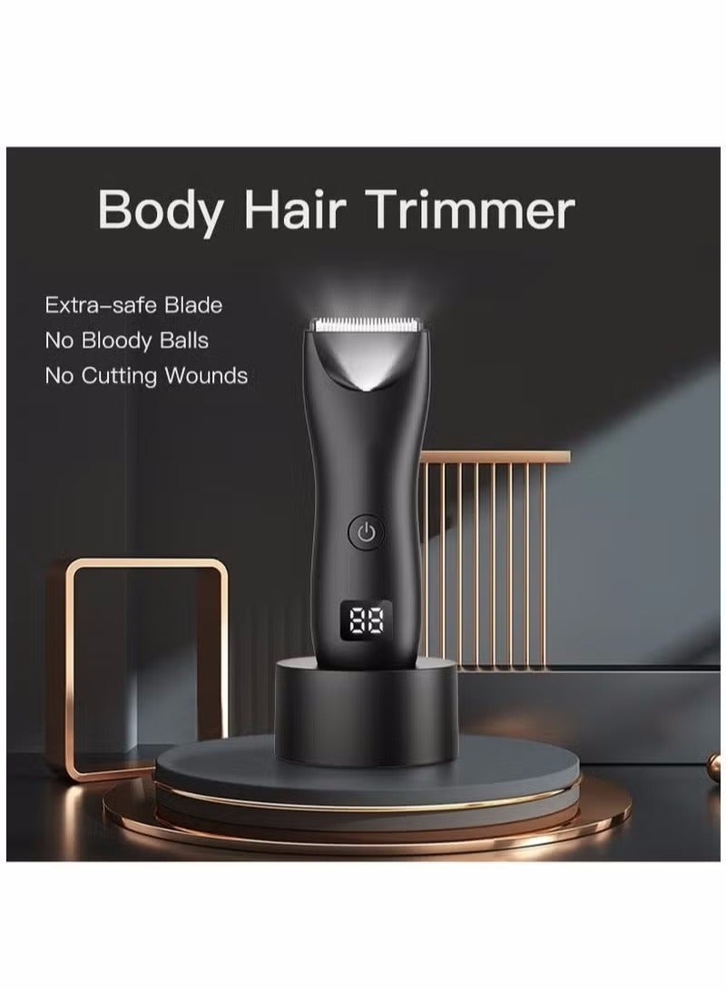 Body Trimmer for Men, Men Grooming for Groin and Body,Electric Ball Trimmer,Body Shaver Groomer Safe Suitable for Sensitive Areas Ball Shaver Rechargeable Waterproof Wet/Dry