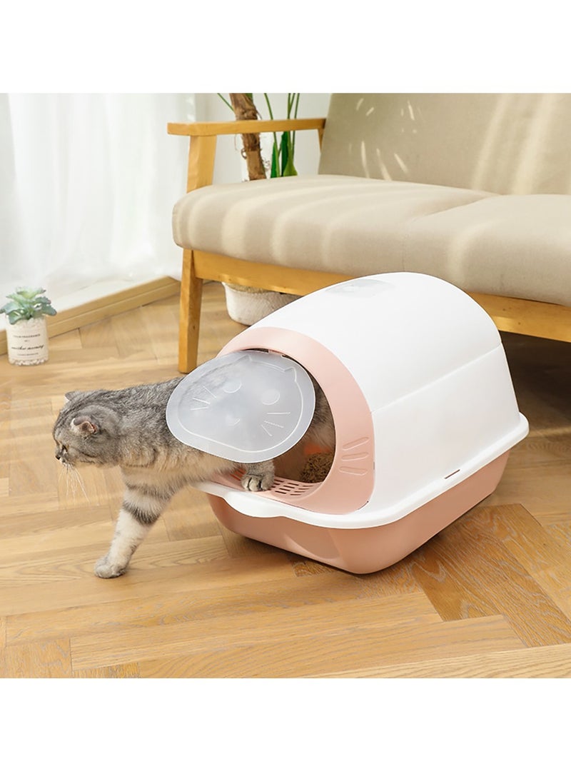 Cat Litter Box Fully Enclosed Large Cat Litter Box Extra Large Enclosed Litter Box Green