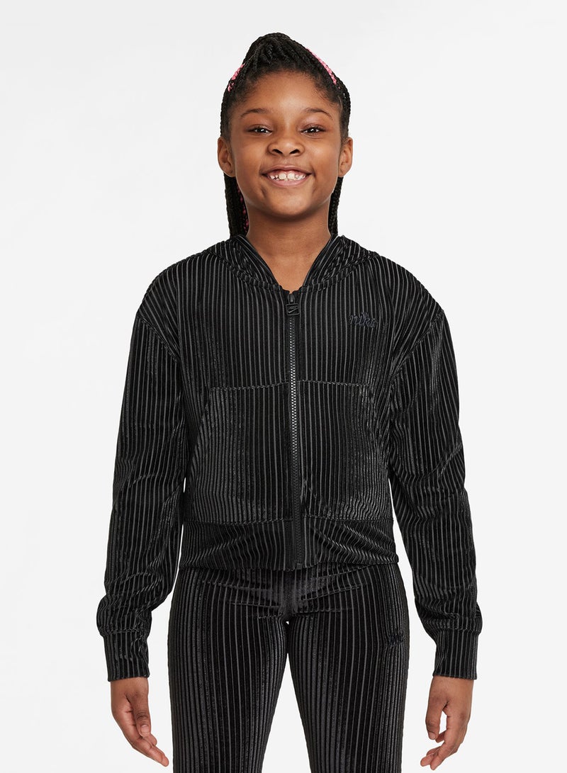 Kid Nsw Cozy Ribbed Hoodie