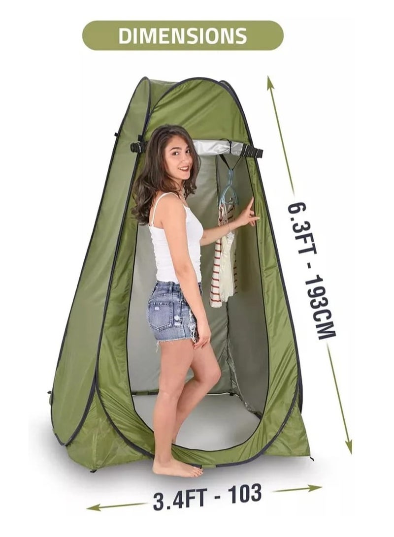 Portable Outdoor Pop Up Privacy Camp Toilet Changing Room Pod with Window camping shower tent