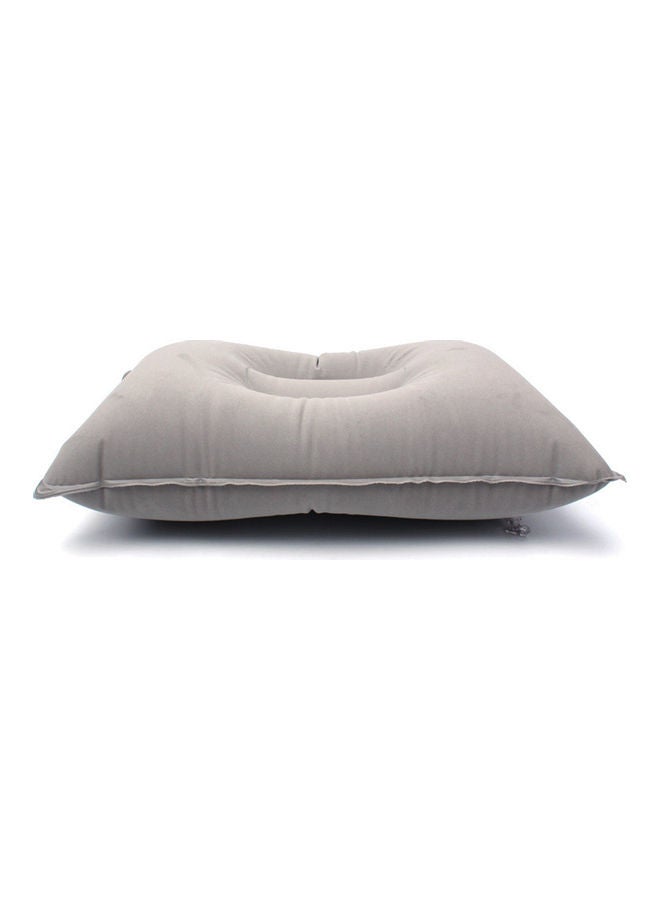 Portable Outdoor Non Leakage Flocking Inflation Pillow Cushion 20x10x20cm