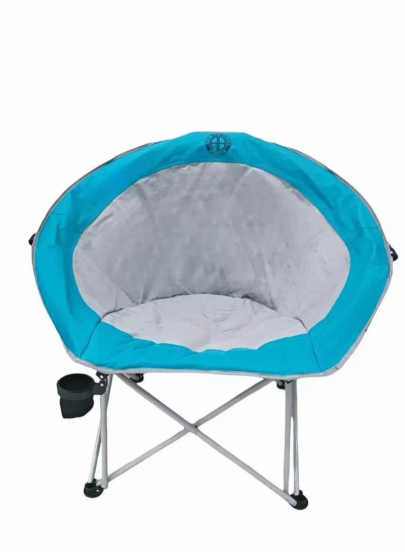 Foldable Camping Chair Beach Chair with Pillow and and Cup Holder