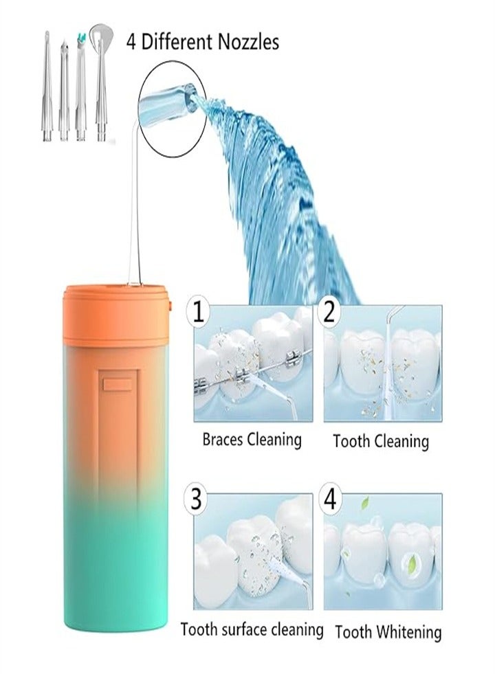 Water flosser oral irrigator water teeth cleaner, telescopic water tank, IPX6 waterproof, easy to carry, suitable for travel, hotel