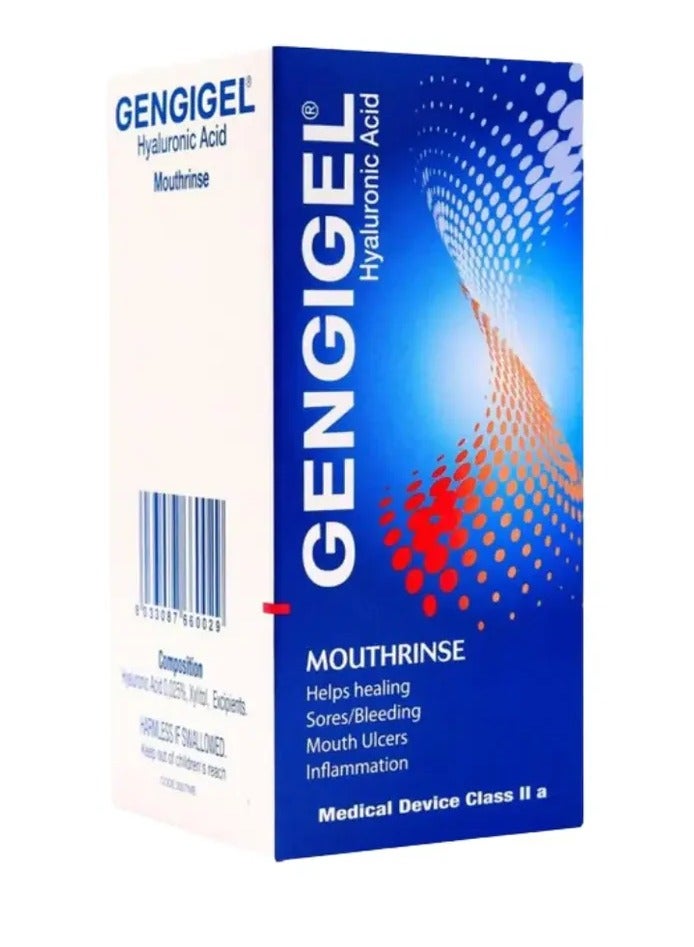 Hyaluronic Acid Mouthrinse for Mouth Sore Bleeding Mouth Ulcer and Inflammation Mouthwash 150 ml