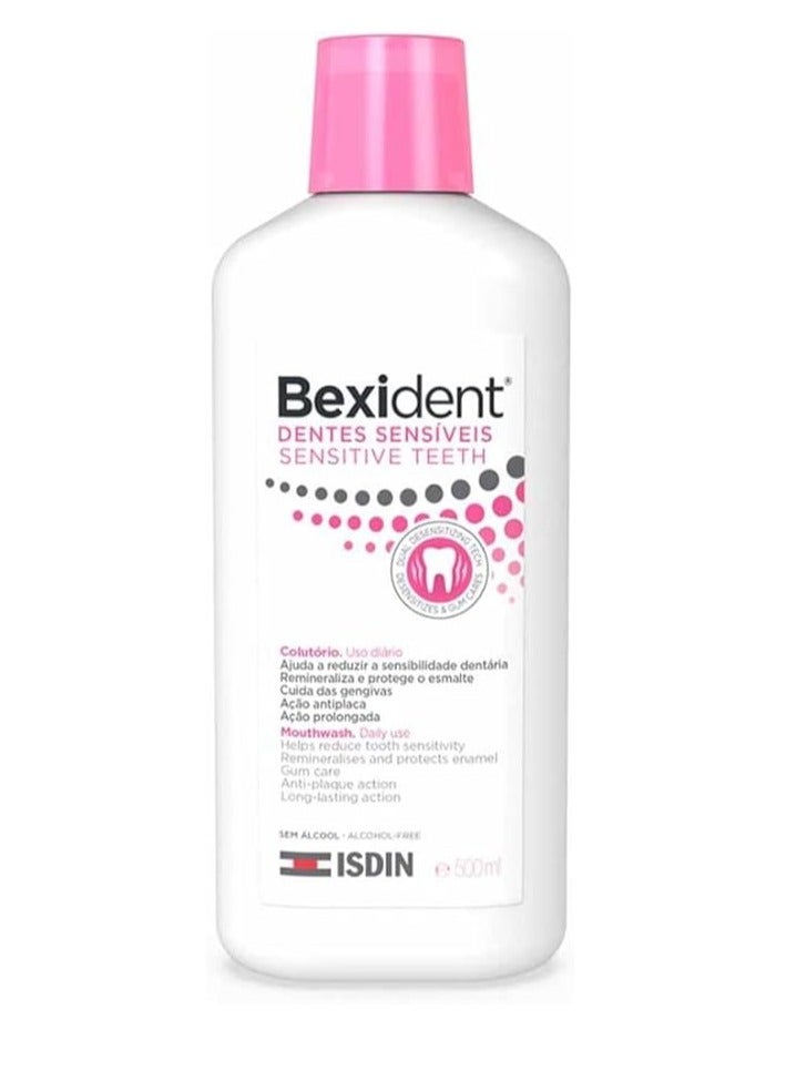 Bexident Sensitive Teeth Mouthwash Anti Plaque Action Gum Protection Mouth Freshener 500ml