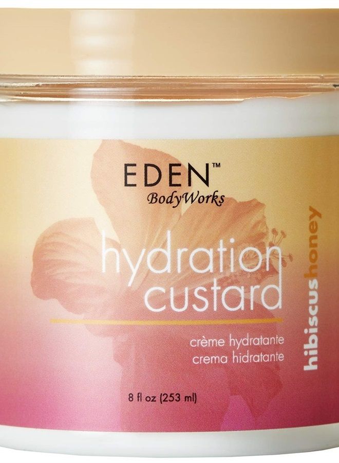 Hibiscus Honey Hydration Custard | 8 oz | Define Light & Bouncy Curls - Moisturize & Soften Hair