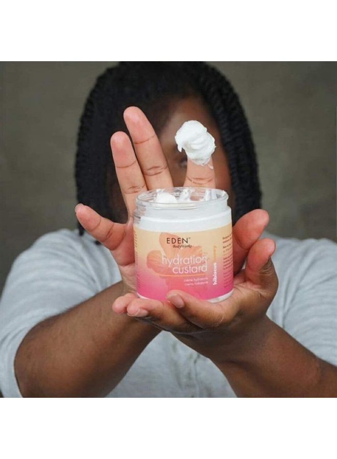 Hibiscus Honey Hydration Custard | 8 oz | Define Light & Bouncy Curls - Moisturize & Soften Hair