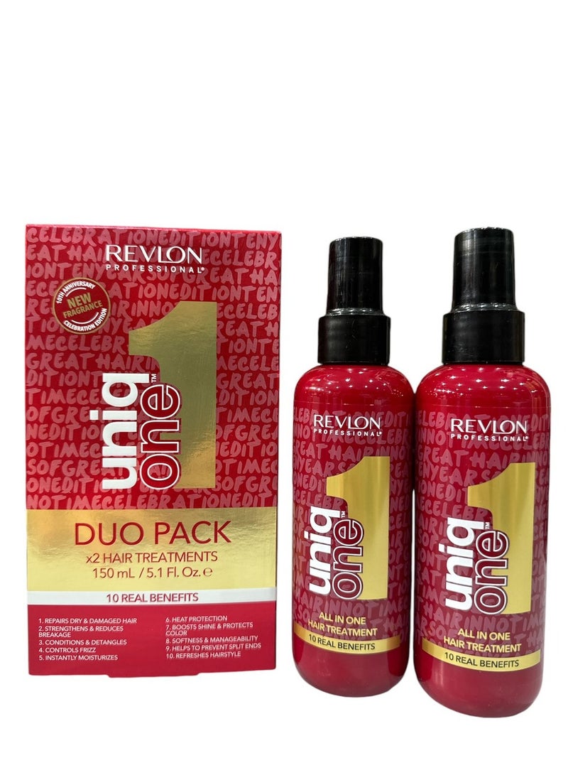 REVLON UNIQUE ONE DUO PACK HAIR TREATMENT