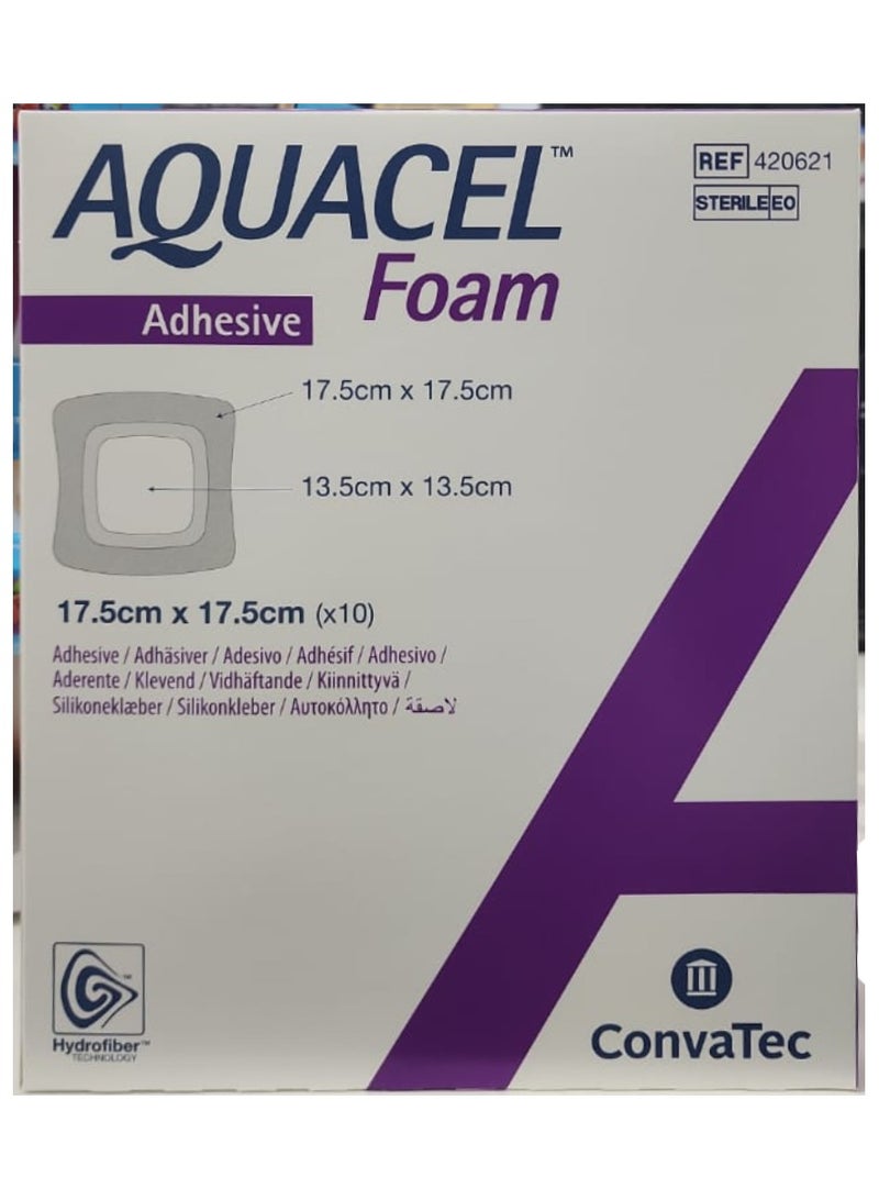 Aquacel Foam Adhesive, 420621, 17.5cm x 17.5cm, 10's