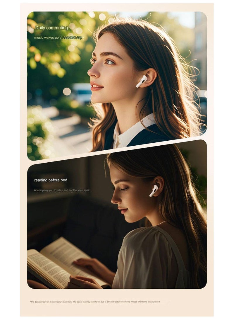 Wireless Bluetooth earphones with digital display, in ear noise reduction, high sound quality, long battery life, and high aesthetic value, suitable for both men and women