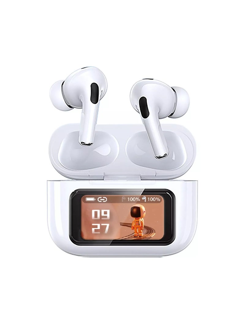 Wireless Earbuds with LED Touch Screen, Noise Reduction Headphones with, Wireless Compatible Earphones with Charging Case