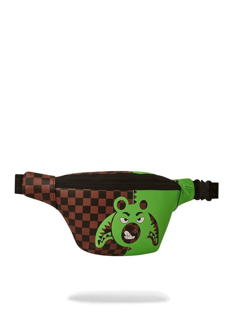 GREEN MONEY BEAR SPLIT SAVVY CROSS-BODY