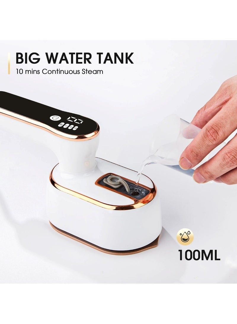 Deluxe Handheld Garment Steamer and Iron with Digital Display