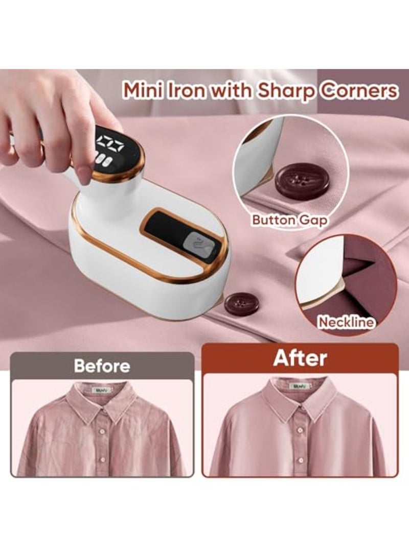 Deluxe Handheld Garment Steamer and Iron with Digital Display