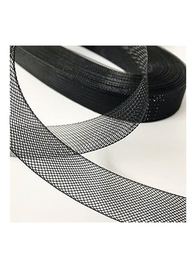 Stiff Polyester Horsehair Braid Black