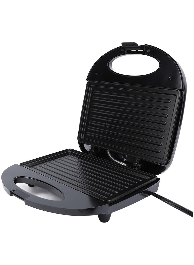 Grill Breakfast Machine, Mini Sandwich Maker, Electric Baking Maker with Handle 750W Double Sided Steak Maker for Steak Sandwich Bread, Cooking Grilled Cheese