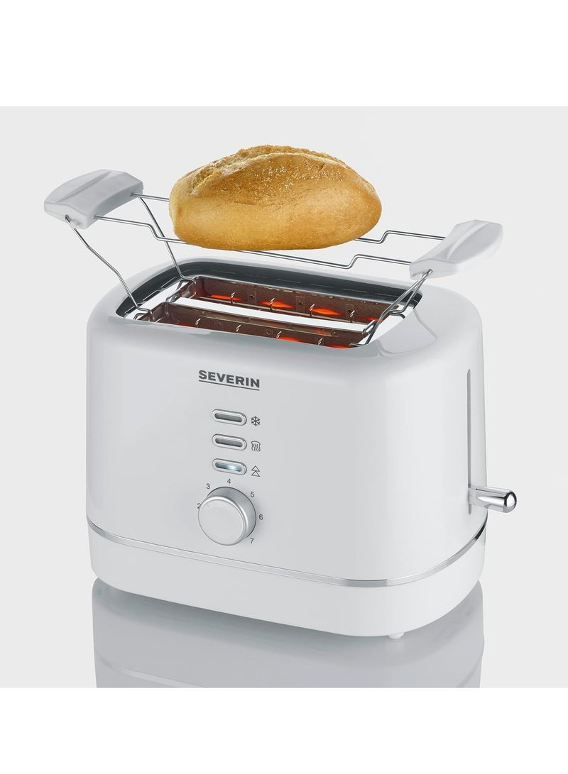 Automatic Toaster, 2 Slices, Stainless Steel Bun Attachment, 850 W