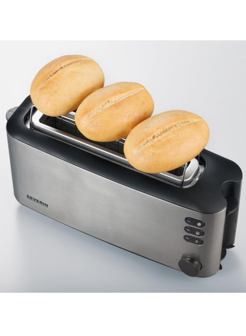 SEVERIN AT 2515 Automatic Toaster, 1000W, Stainless Steel, 2 Slice Capacity