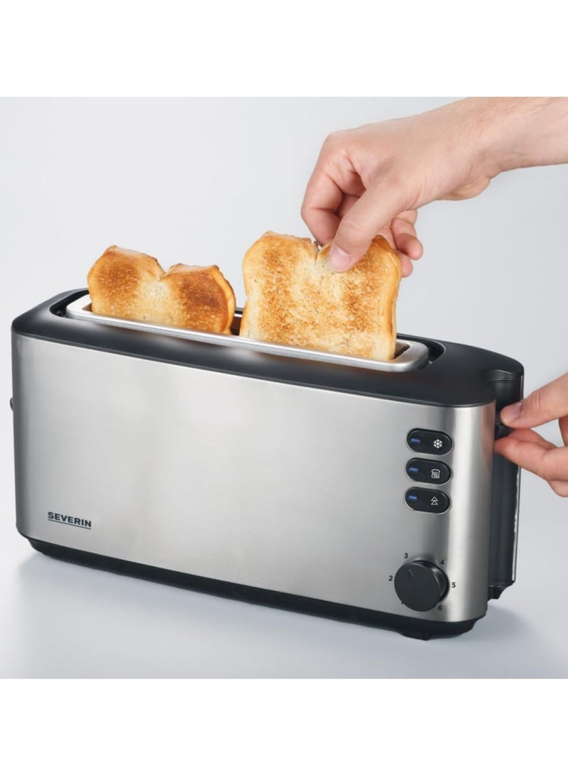 SEVERIN AT 2515 Automatic Toaster, 1000W, Stainless Steel, 2 Slice Capacity