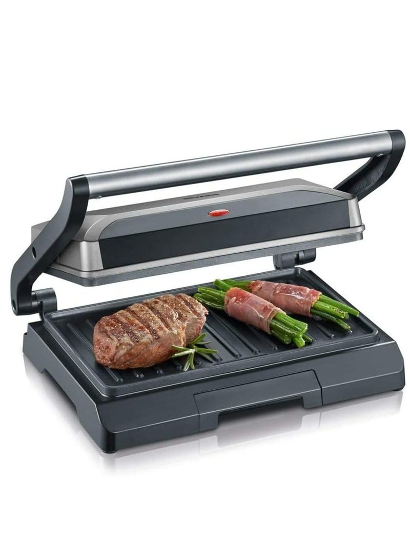 800W Multifunctional Compact Grill, Versatile Indoor Cooking