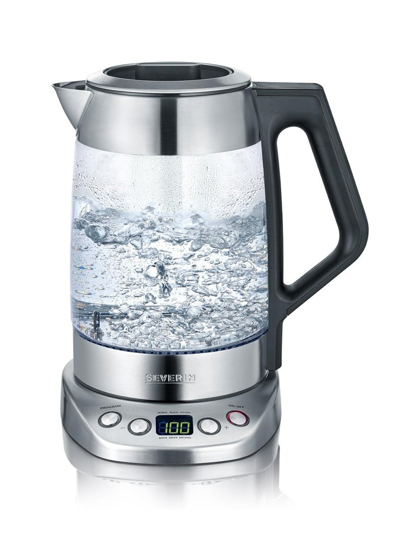 WK 3479 Deluxe Glass Tea Maker and Kettle, 3000W, 1.7L