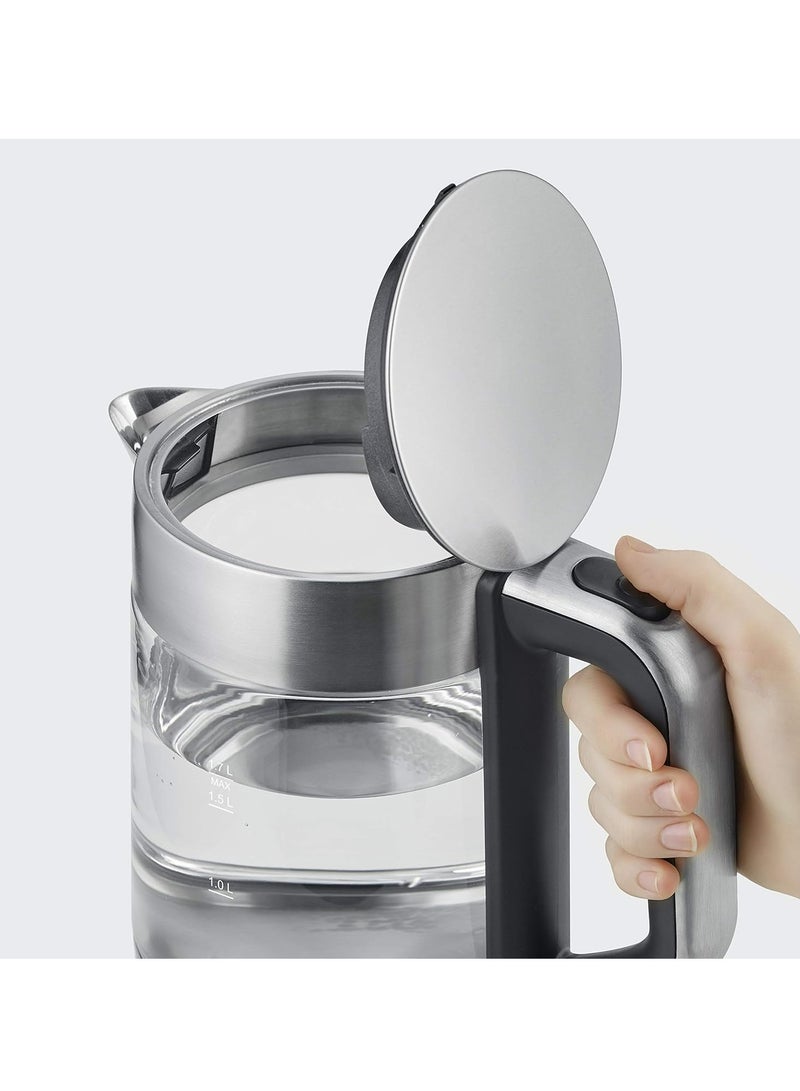 WK 3420 Glass Kettle, 1.7 L Capacity, 2200 W Stainless Steel Electric Kettle