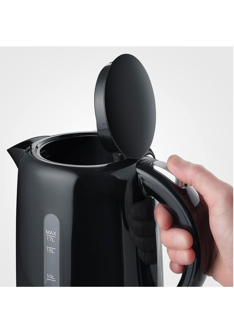 SEVERIN WK 4322 Electric Kettle, 1.7L High-Quality Black Design