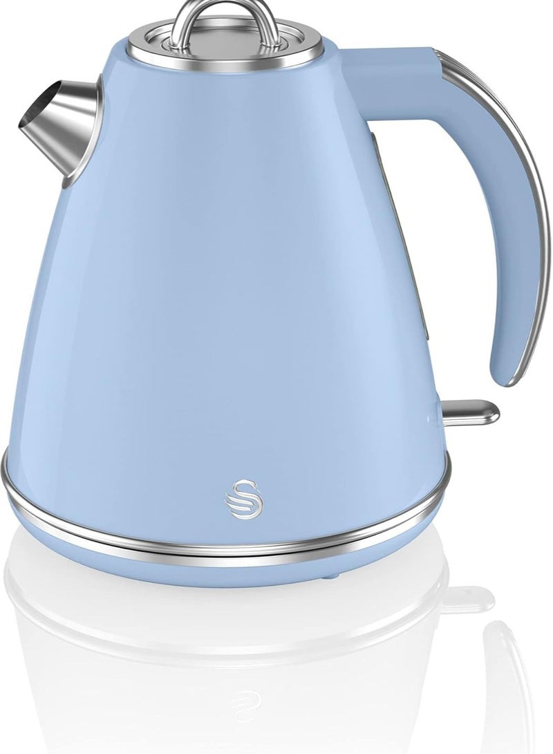 SK19020BLN Retro Jug Kettle, Fast Boil, Easy Pour, 360 Degree Base, 1.5L, 3KW, Blue