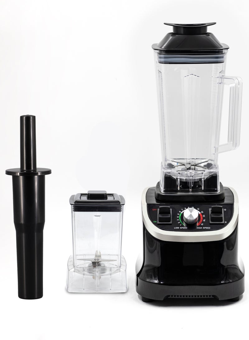 2-in-1 High-Speed Blender with 2L Unbreakable Jar | 15 Speeds with Pulse Control & Overheat Protection | Grinding/Blending/Ice Crushing | Blender for Shakes, Smoothies, Nuts and Ice 1000W SB-197 2 L 1000 W SB-197 Black