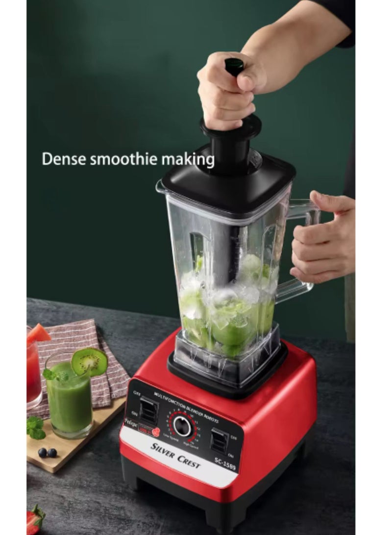 Professional Blender 2 In 1 4500W High Power Blenders For Kitchen Stainless Countertop Smoothie Blender Ideal for Smoothies Shakes