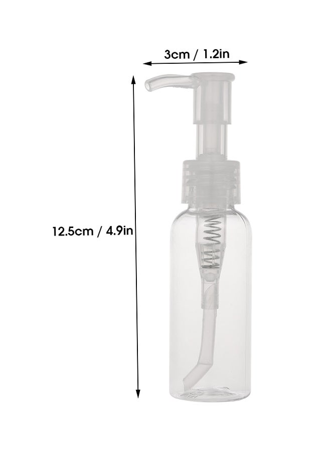 Cosmetic Liquid Empty Pump Bottle Clear