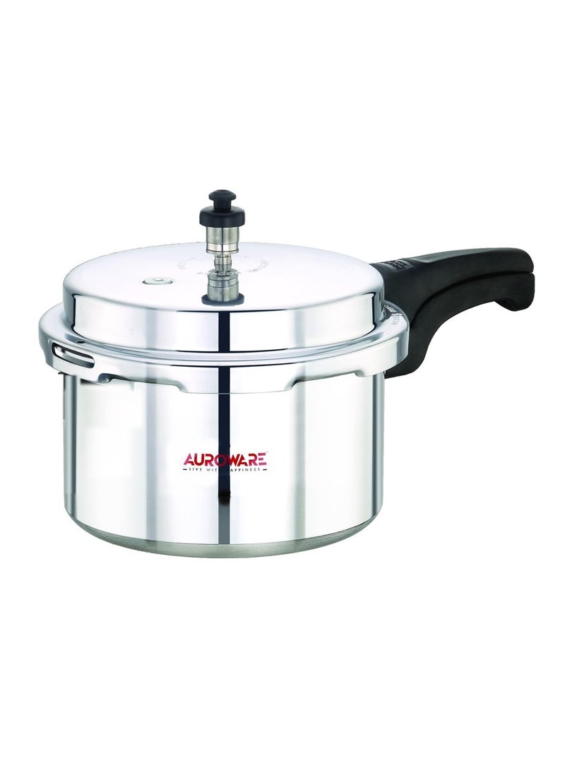 Auroware 3 Litre Aluminium Pressure Cooker Heavy Duty Dishwasher safe Comfortable cooking for kitchen beef chicken mutton rice more