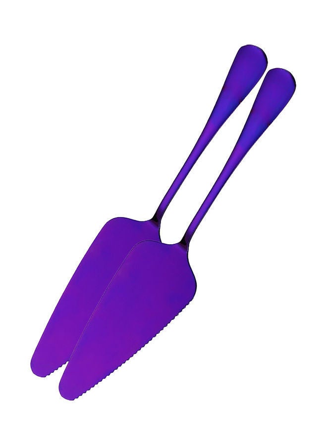 2-Piece Cake Shovel Set Purple