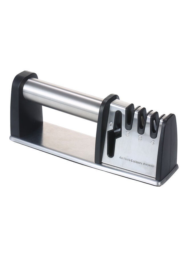 4-in-1 Knife and Scissor Sharpener Silver