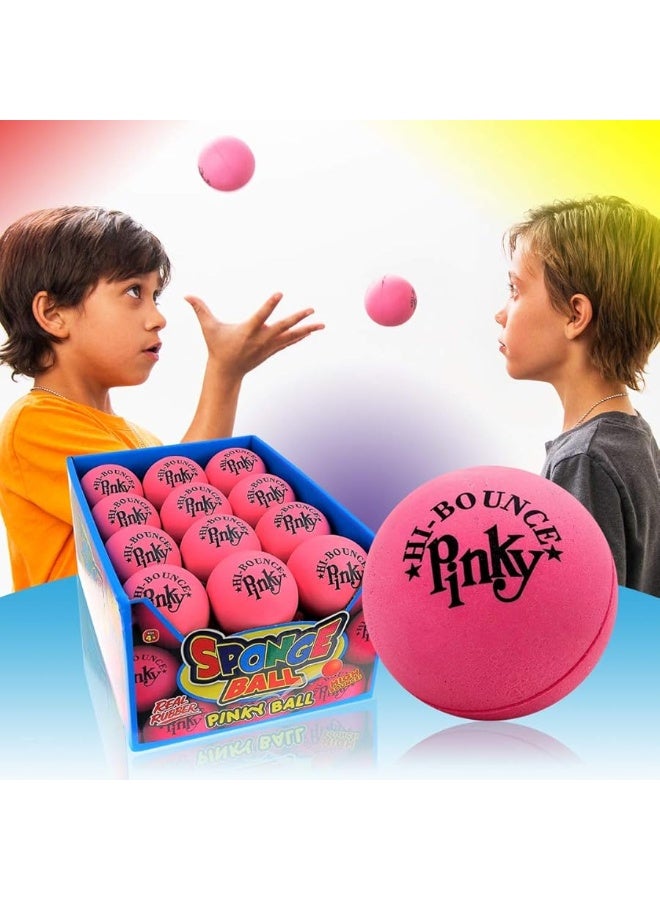 JA-RU High-Bounce Pinky Ball (4 Pack) Small Bouncy Rubber Balls for Kids. Stress Handball. Indoor & Outdoor Sport Games. Therapy Classroom Playground Toys. Throwing & Juggling. 976-4A