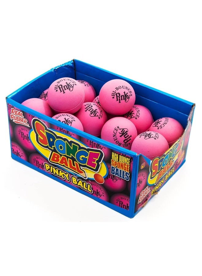 JA-RU High-Bounce Pinky Ball (4 Pack) Small Bouncy Rubber Balls for Kids. Stress Handball. Indoor & Outdoor Sport Games. Therapy Classroom Playground Toys. Throwing & Juggling. 976-4A