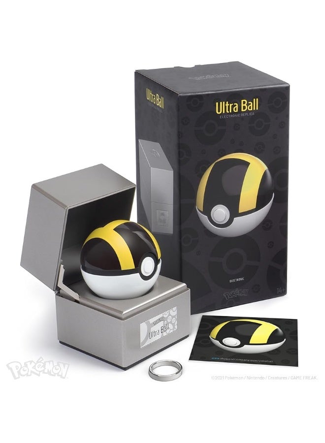 The Wand Company Ultra Ball Authentic Replica â€“ PokÃ©mon 25th Anniversary Silver Box Edition