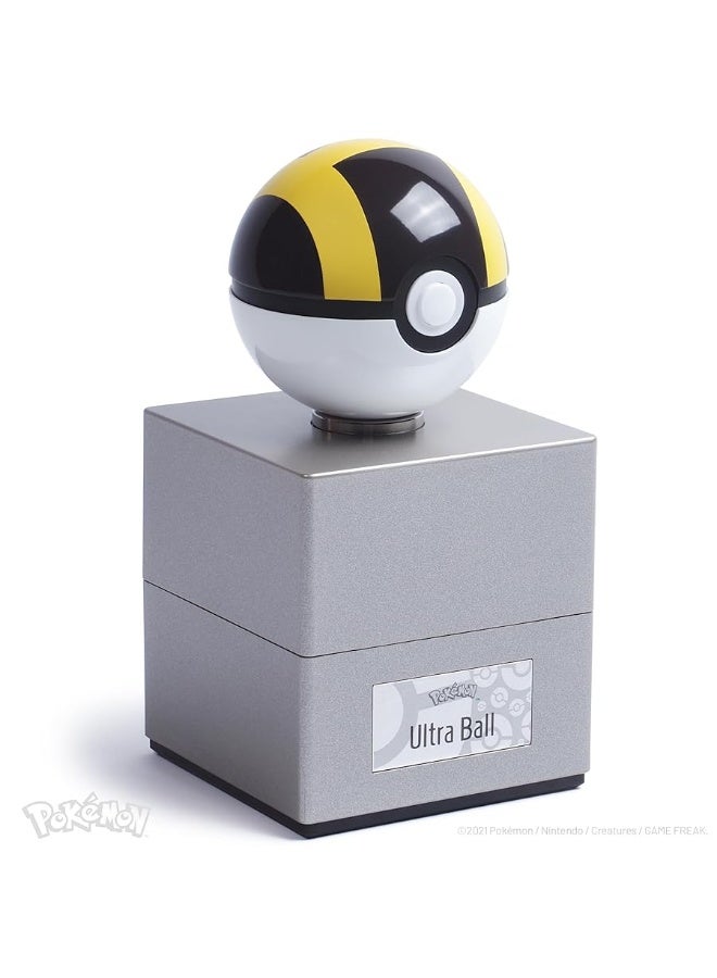 The Wand Company Ultra Ball Authentic Replica â€“ PokÃ©mon 25th Anniversary Silver Box Edition