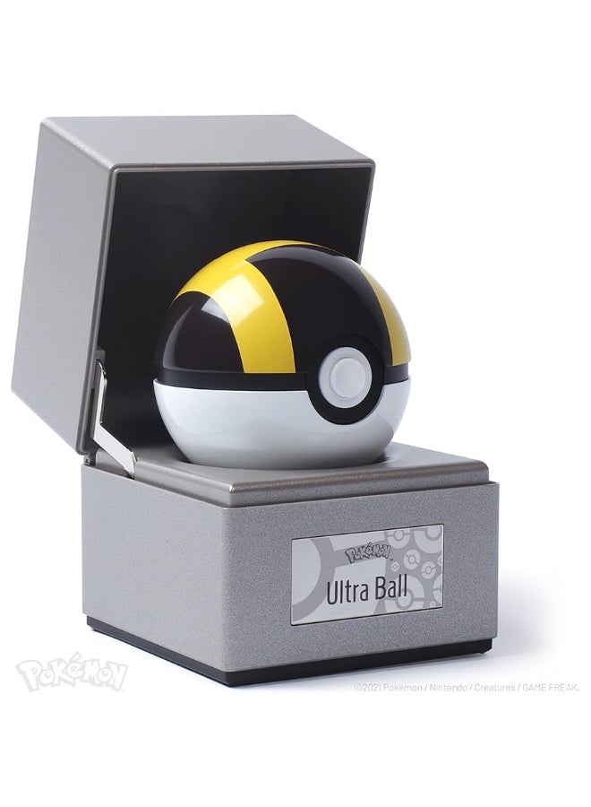 The Wand Company Ultra Ball Authentic Replica â€“ PokÃ©mon 25th Anniversary Silver Box Edition