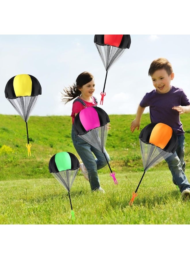 MCPINKY 6PCS Parachute Toys for Kids Parachute Army Men Toy TangleFree Throwing Toy Parachute 6 Colors for Kids Birthday Party