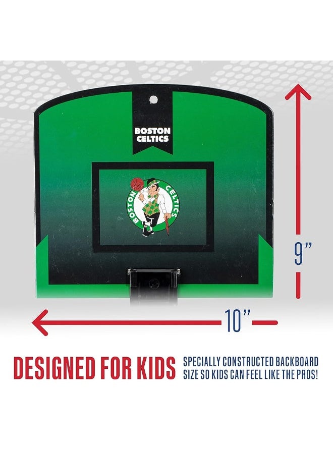 Franklin Sports NBA Mini Over the Door Basketball Hoop - Kids Indoor Mini Basketball Hoop with Basketball - NBA Fan Shop Mini Hoop for Bedroom + Office - Over the Door Mini Hoop Set