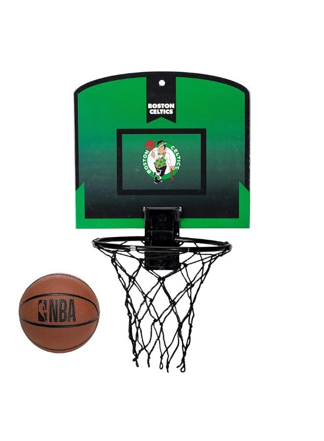 Franklin Sports NBA Mini Over the Door Basketball Hoop - Kids Indoor Mini Basketball Hoop with Basketball - NBA Fan Shop Mini Hoop for Bedroom + Office - Over the Door Mini Hoop Set