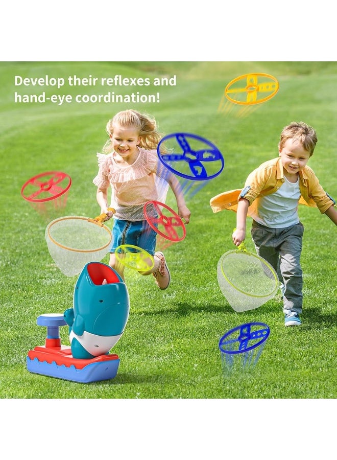 TEMI Outdoor Toys for Kids Ages 48 Flying Disc Launcher Family Outside Games Outside Activities Toddler Chasing Toy Age 35 46 Birthday Gifts for Kids Boys Girls 3 4 5 6 7 8 9 10 11 12 Year Old