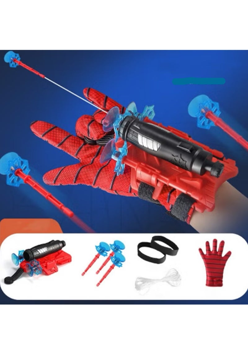 Launcher Gloves Action Figure + Lighted Mask Hero Launcher Wrist Toy Set