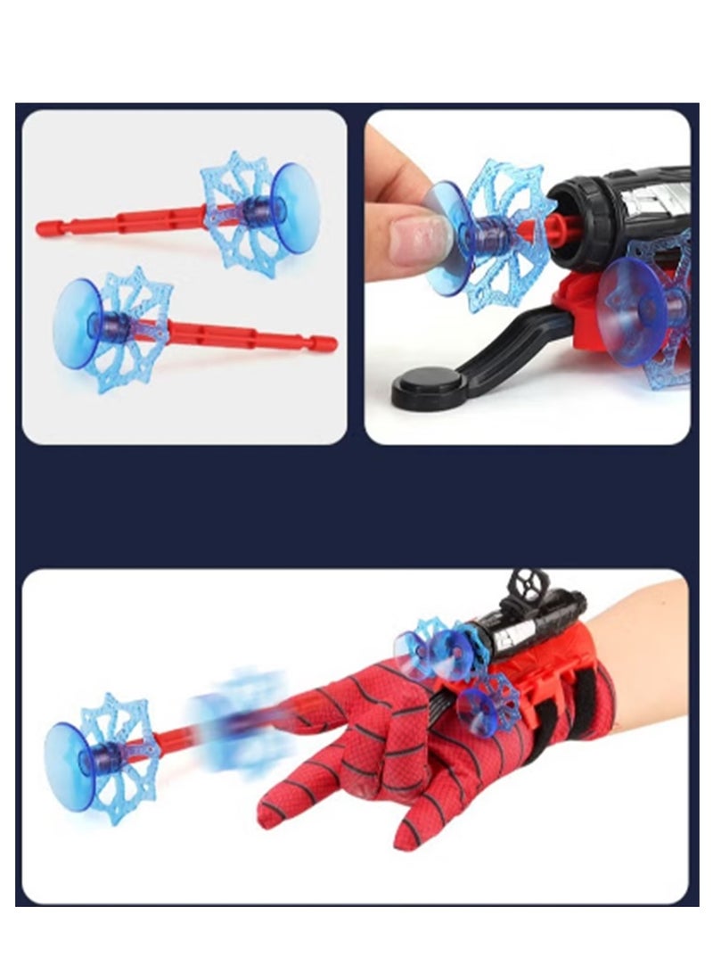 Launcher Gloves Action Figure + Lighted Mask Hero Launcher Wrist Toy Set