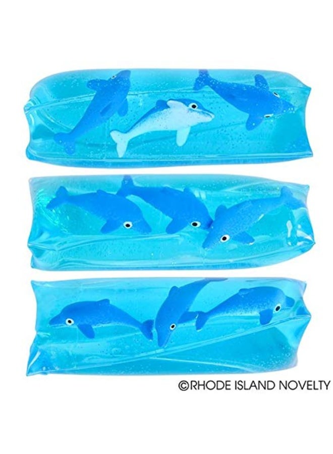 Rhode Island Novelty 4 Inch Dolphin Water Wiggler, One per Order