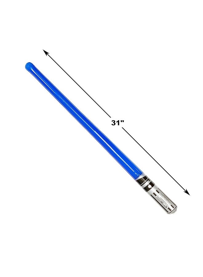 Pack of 4 Inflatable Light Saber Sword Toys - 2 Red and 2 Blue Lightsabers - Pool, Beach, Party Favors, LARP. Great Give Aways, or Christmas Stocking Stuffer!