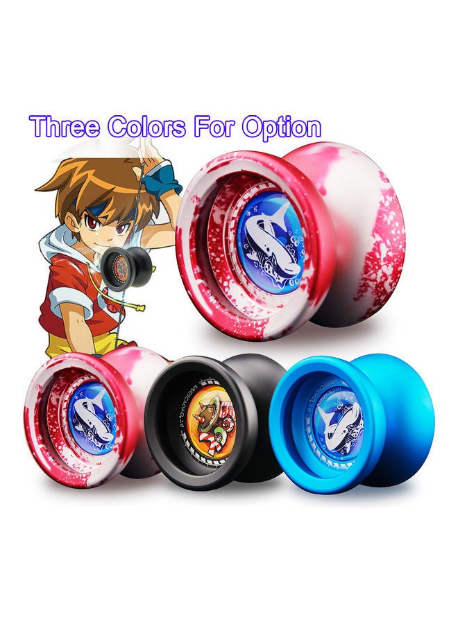 T9 Polished Alloy Aluminum Responsive Unresponsive Yoyo Ball Spin Toy For Kids 11 x 6.2cm