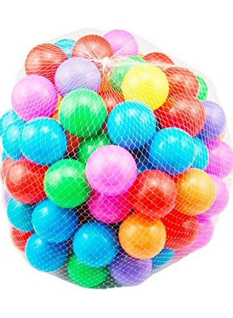 50pcs Soft Plastic Balls for Ball Pit Crush Proof No Sharp Edges BPA Free Non-Toxic Balls for kids Tents Playgrounds Indoor & Outdoor Ocean Balls Water Pool