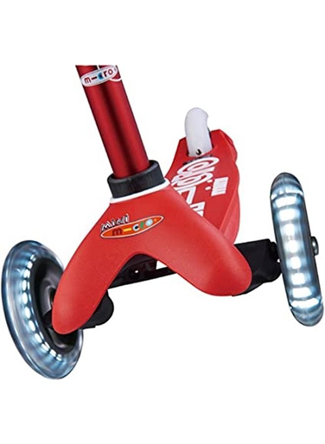 Mini Micro Deluxe With Led Wheels, Red - mmd052